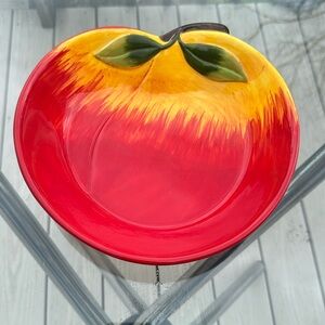 Ceramic Apple Bowl plentiful pantry, oven dishwasher and microwave safe